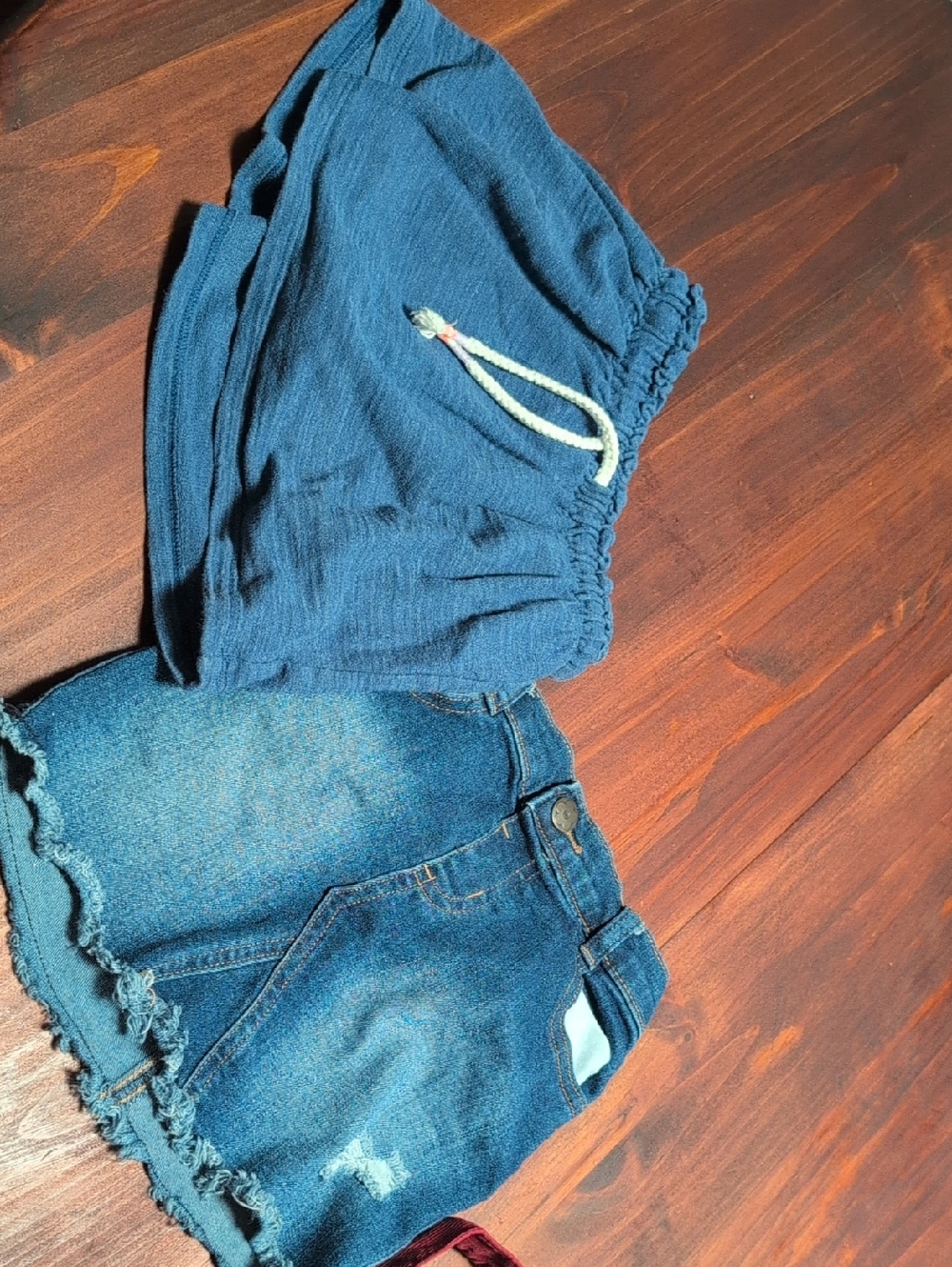 Cat & Jack Blue Pull-On Shorts and Denim Skort Set